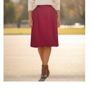 Munrospun Made in Scotland Pink Tweed Wool Skirt
